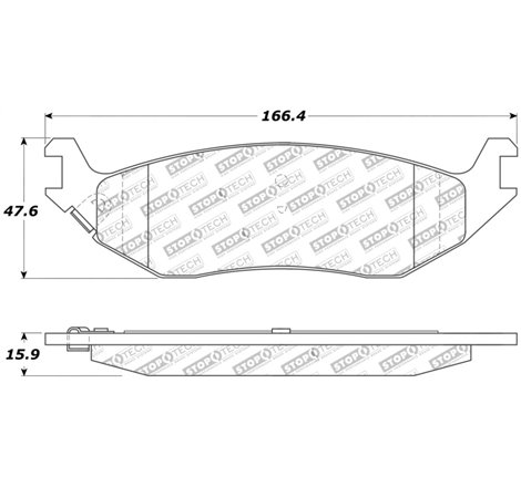 StopTech Sport Brake Pads w/Shims and Hardware - Front