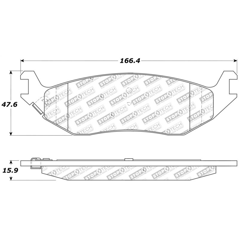 StopTech Sport Brake Pads w/Shims and Hardware - Front