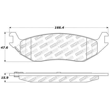 StopTech Sport Brake Pads w/Shims and Hardware - Front