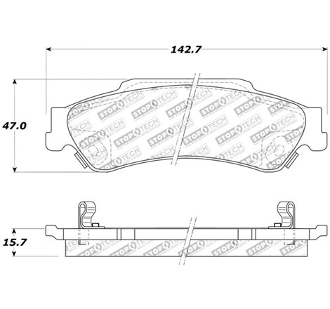 StopTech Sport Brake Pads w/Shims and Hardware - Front