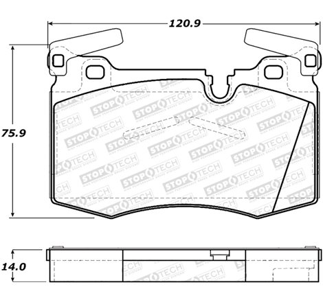 StopTech Sport Brake Pads w/Shims and Hardware - Front