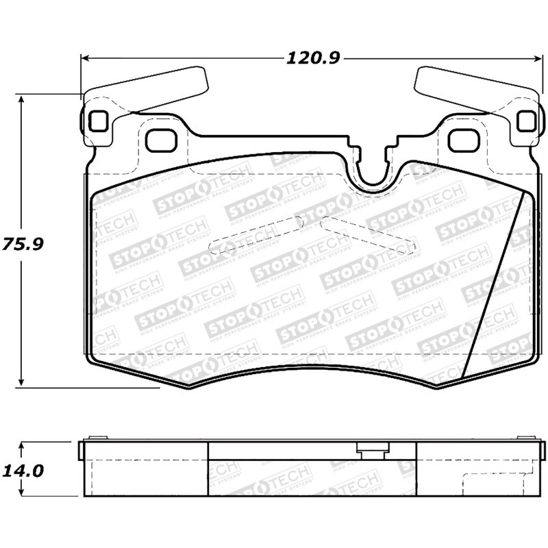 StopTech Sport Brake Pads w/Shims and Hardware - Front