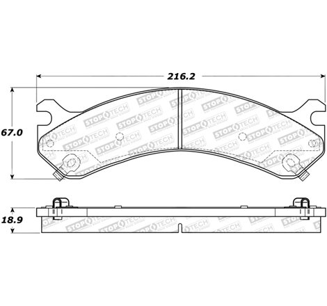 StopTech Sport Brake Pads w/Shims and Hardware - Front