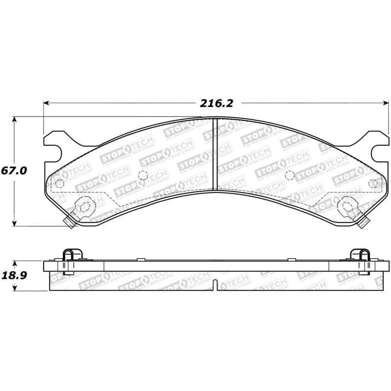 StopTech Sport Brake Pads w/Shims and Hardware - Front