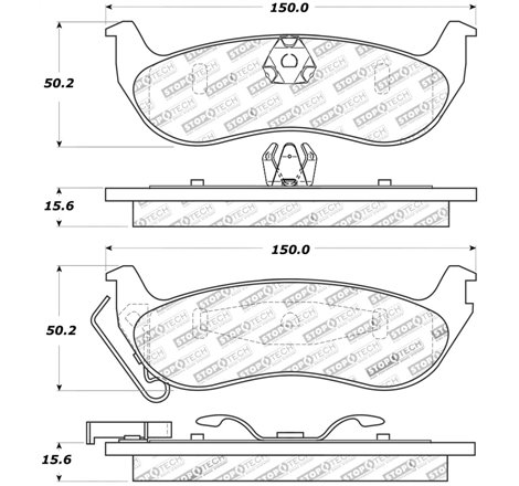 StopTech Sport Brake Pads w/Shims and Hardware - Front