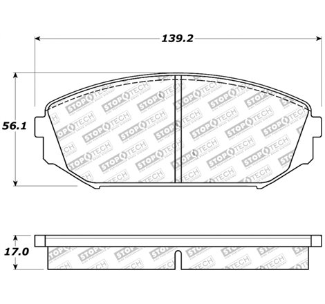 StopTech Sport Brake Pads w/Shims and Hardware - Front