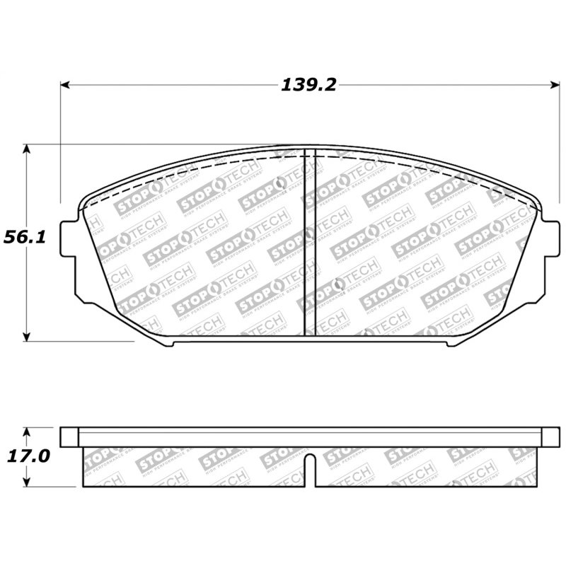 StopTech Sport Brake Pads w/Shims and Hardware - Front