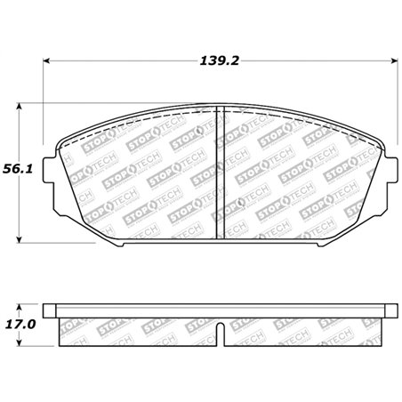 StopTech Sport Brake Pads w/Shims and Hardware - Front