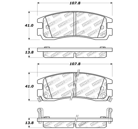 StopTech Sport Brake Pads w/Shims and Hardware - Front