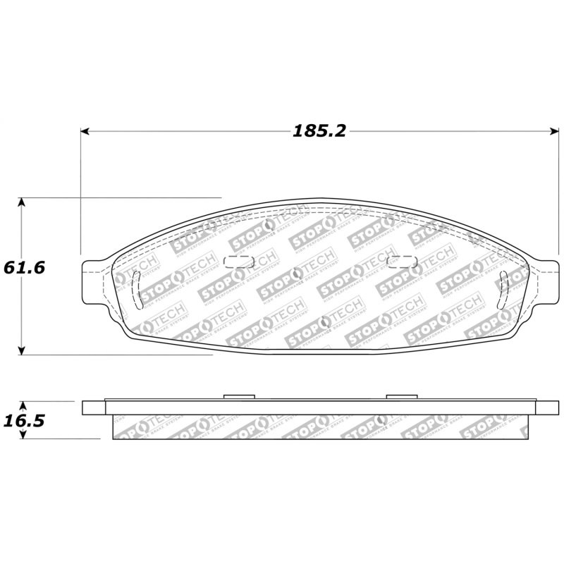 StopTech Sport Brake Pads w/Shims and Hardware - Front