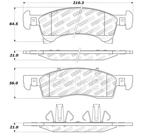 StopTech Sport Brake Pads w/Shims and Hardware - Front/Rear