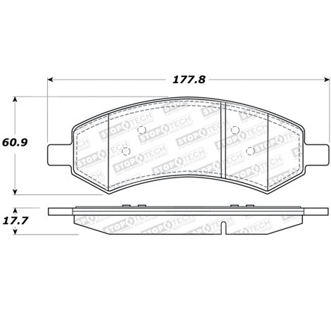 StopTech Sport Brake Pads w/Shims and Hardware - Rear