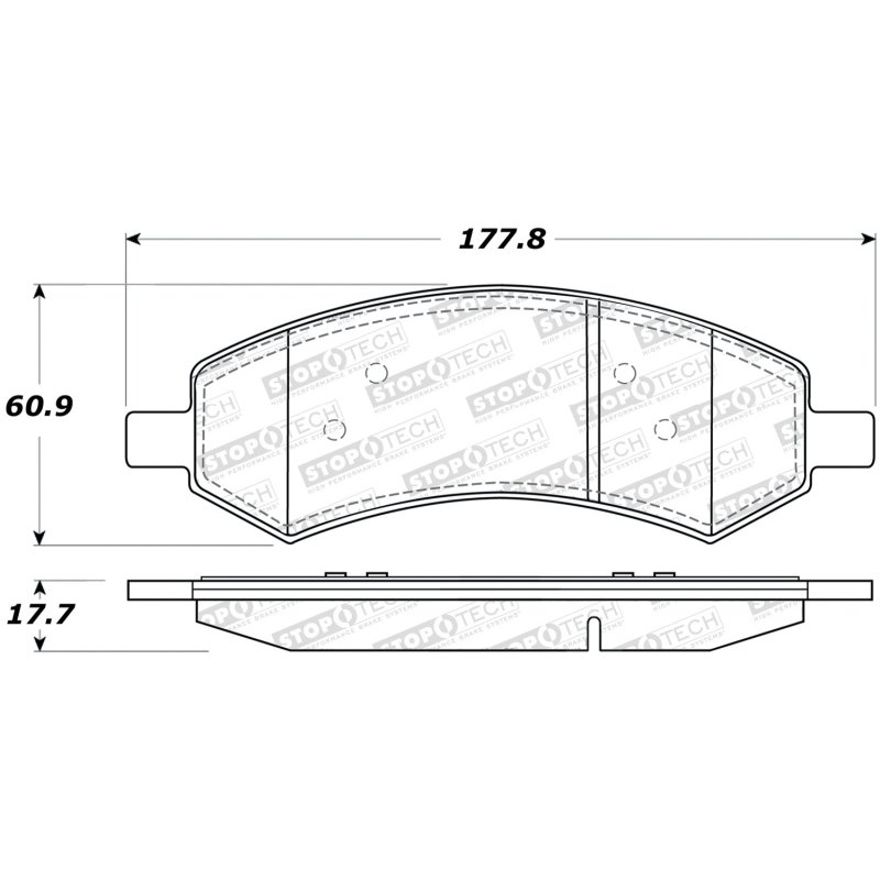 StopTech Sport Brake Pads w/Shims and Hardware - Rear