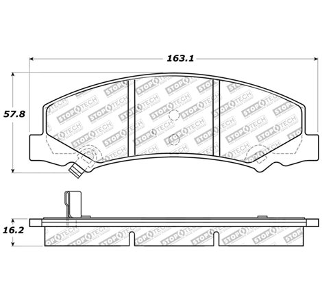 StopTech Sport Brake Pads w/Shims and Hardware - Rear