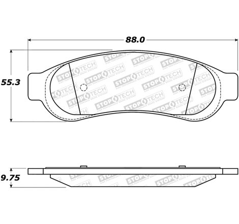 StopTech Sport Brake Pads w/Shims and Hardware - Rear