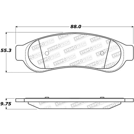 StopTech Sport Brake Pads w/Shims and Hardware - Rear