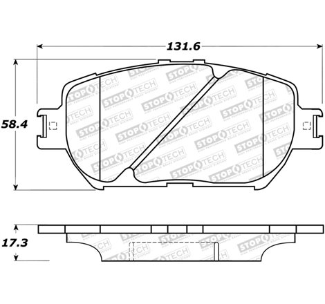 StopTech Sport Brake Pads w/Shims and Hardware - Rear