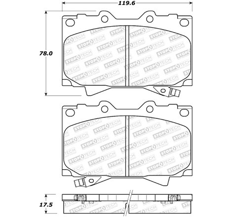 StopTech Sport Brake Pads w/Shims and Hardware - Rear