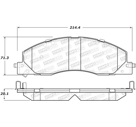 StopTech Sport Brake Pads w/Shims and Hardware - Rear