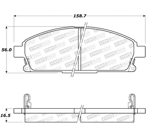 StopTech Sport Brake Pads w/Shims and Hardware - Rear