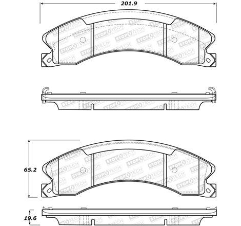 StopTech Sport Brake Pads w/Shims and Hardware - Rear