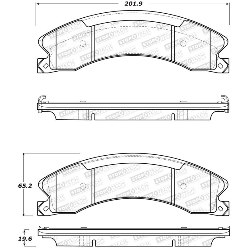 StopTech Sport Brake Pads w/Shims and Hardware - Rear