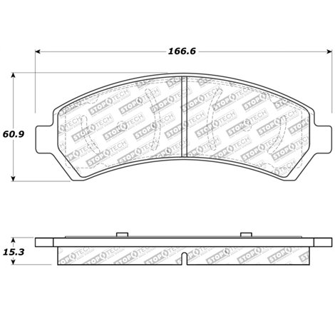 StopTech Sport Brake Pads w/Shims and Hardware - Rear