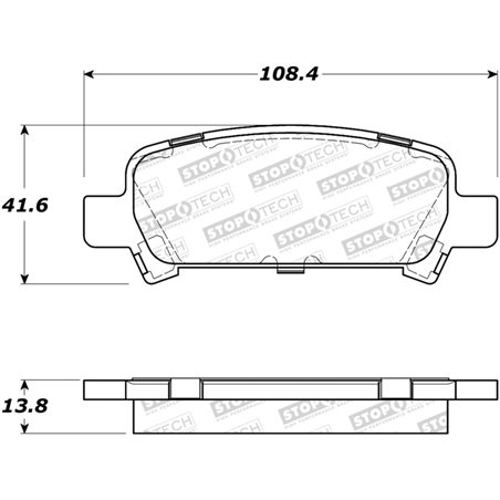 StopTech Sport Brake Pads w/Shims and Hardware - Rear