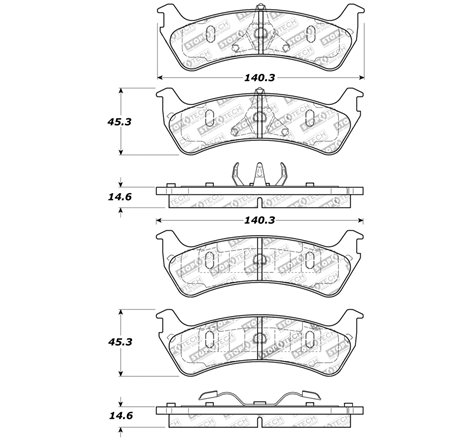 StopTech Sport Brake Pads w/Shims and Hardware - Rear