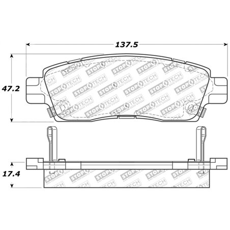 StopTech Sport Brake Pads w/Shims and Hardware - Rear