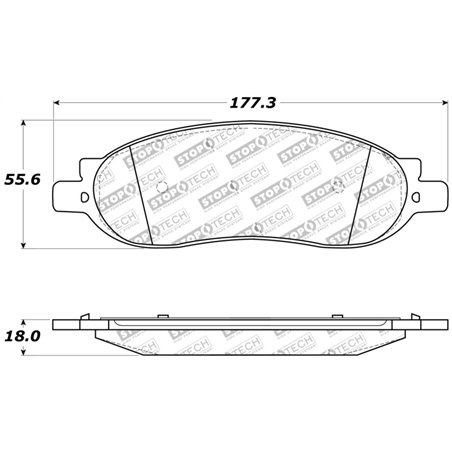 StopTech Sport Brake Pads w/Shims and Hardware - Rear