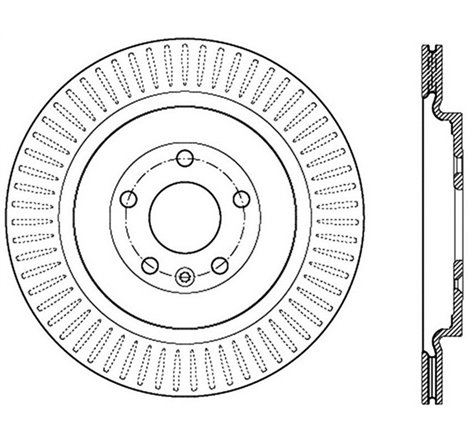 StopTech Sport Cross Drilled Brake Rotor - Front Right