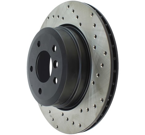 StopTech Sport Cross Drilled Brake Rotor - Rear Left