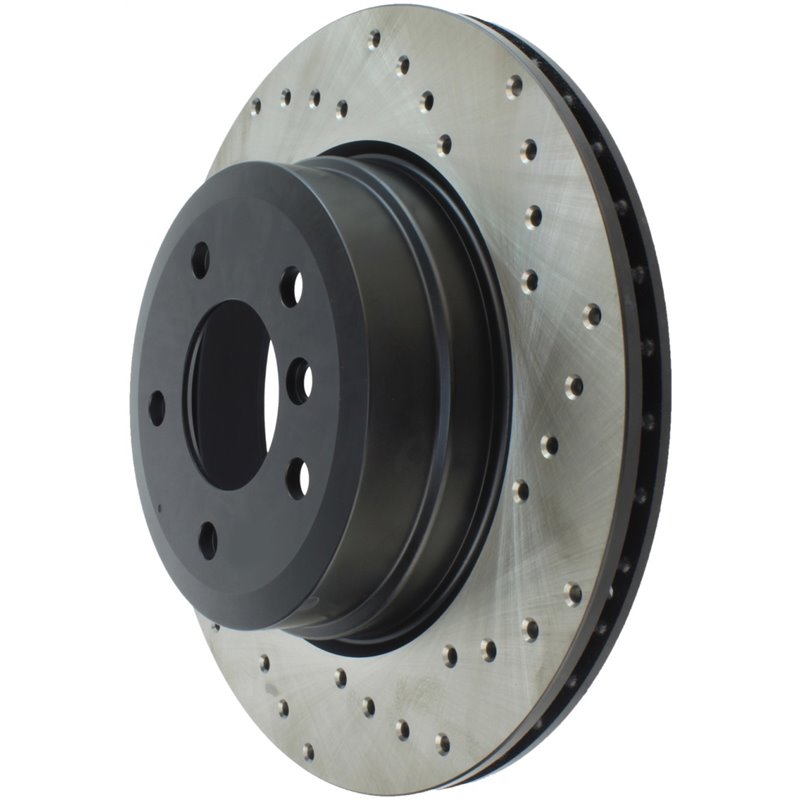 StopTech Sport Cross Drilled Brake Rotor - Rear Left