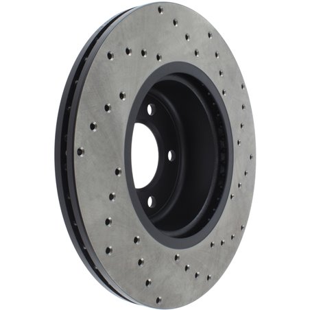 StopTech Sport Cross Drilled Brake Rotor - Rear Left