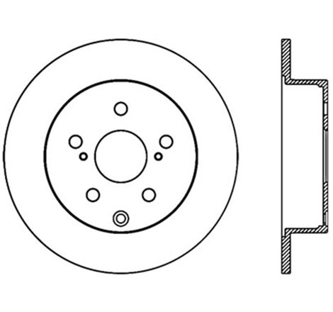 StopTech Sport Drilled & Slotted Rotor - Rear Left