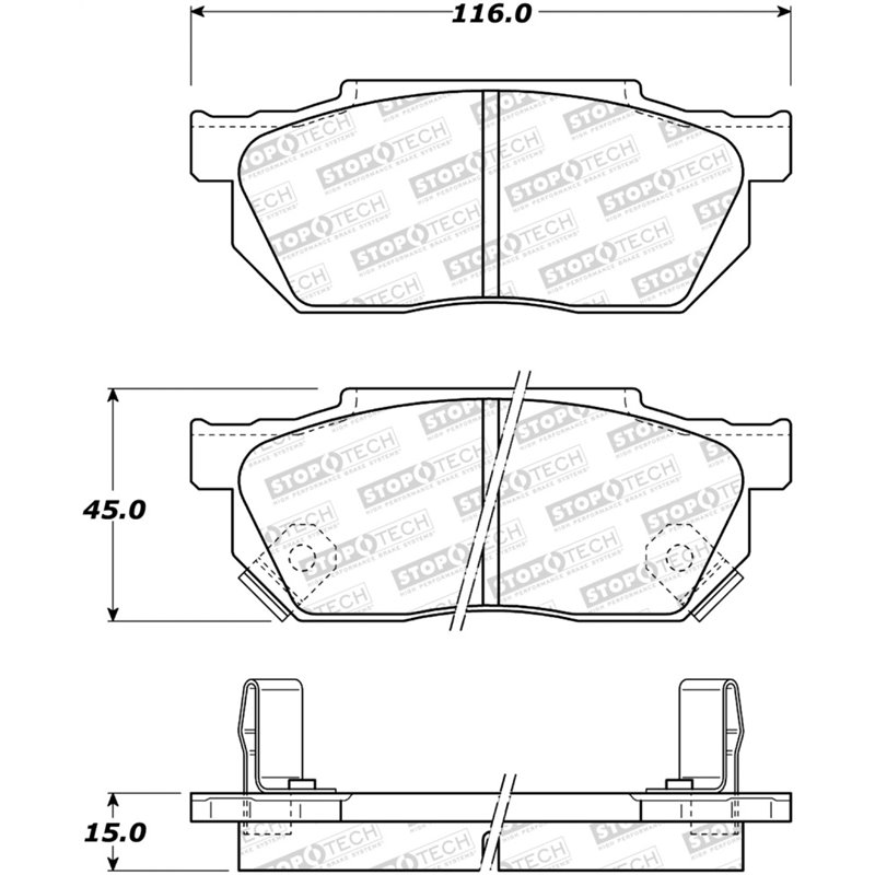 StopTech Street Brake Pads