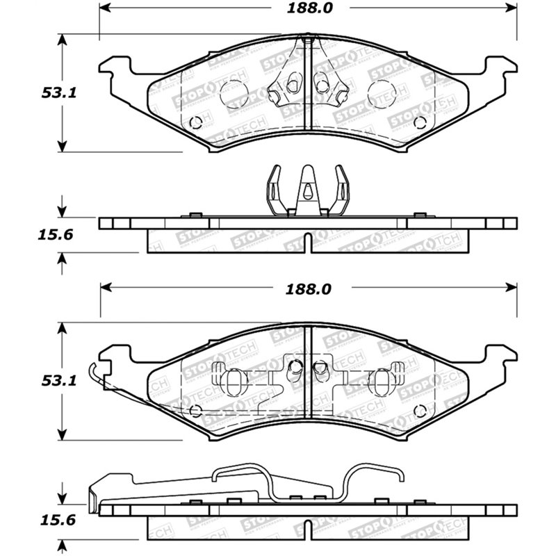 StopTech Street Brake Pads