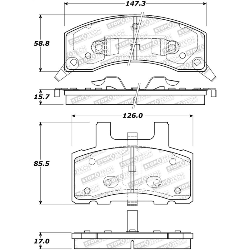 StopTech Street Brake Pads