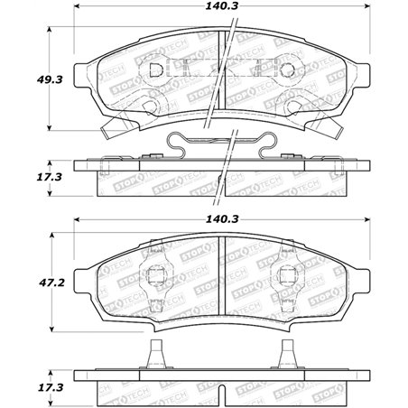 StopTech Street Brake Pads