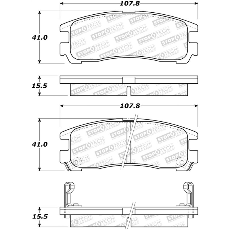 StopTech Street Brake Pads