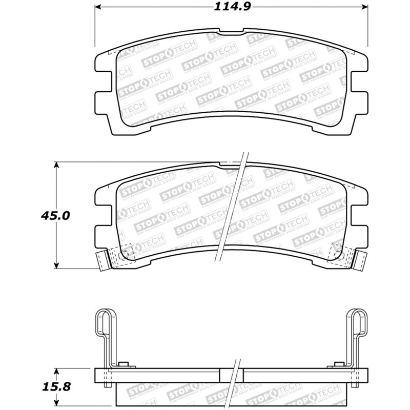 StopTech Street Brake Pads