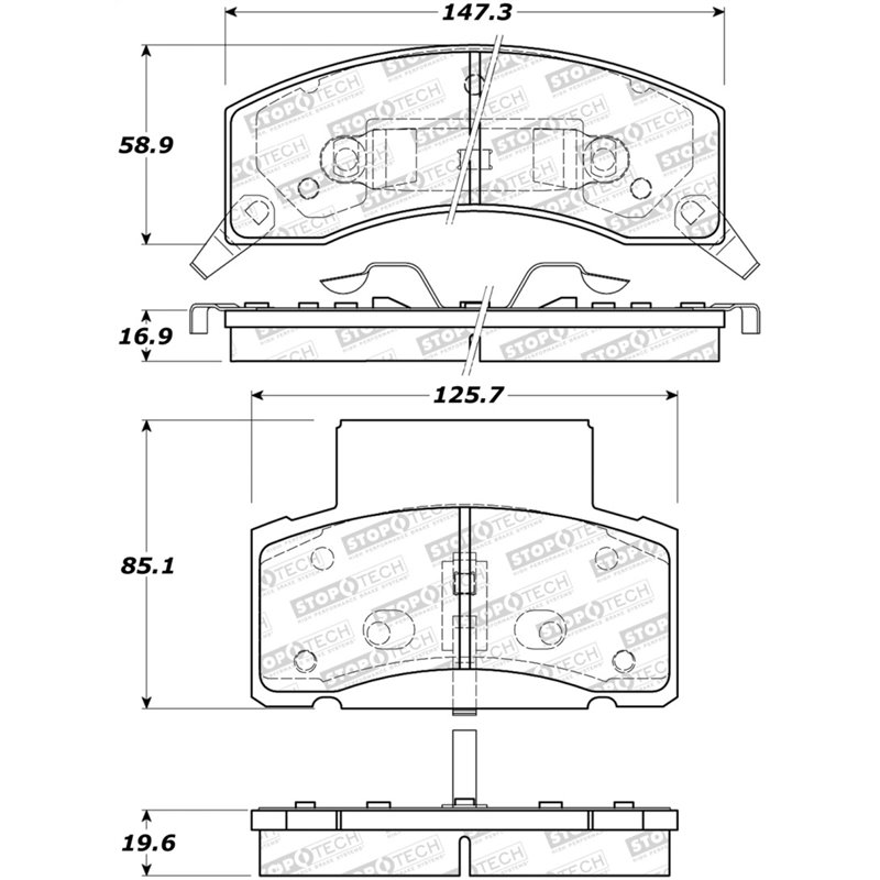 StopTech Street Brake Pads