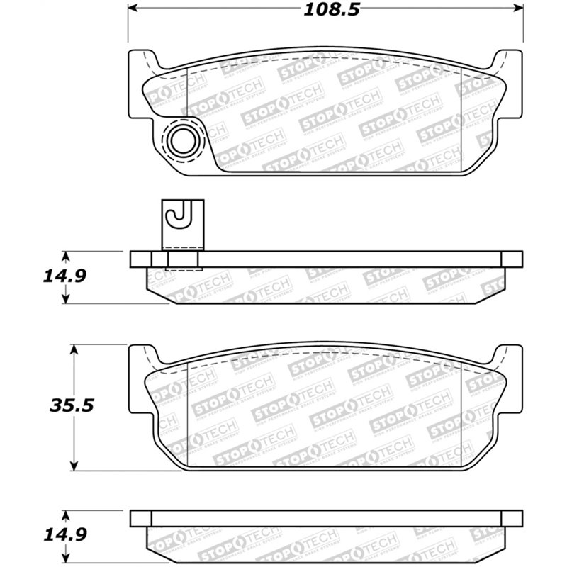 StopTech Street Brake Pads