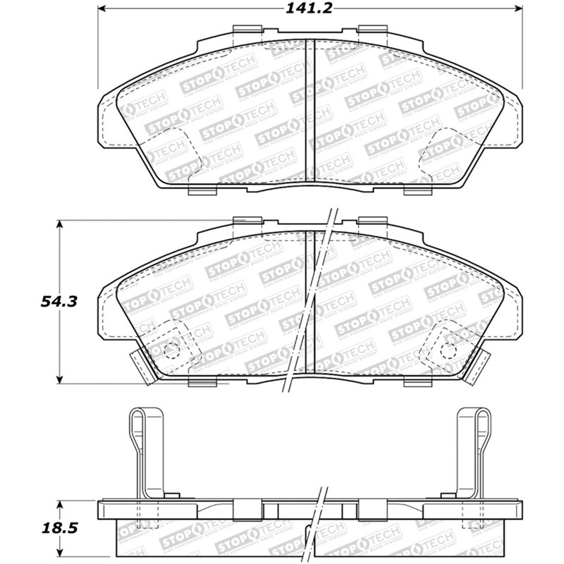 StopTech Street Brake Pads