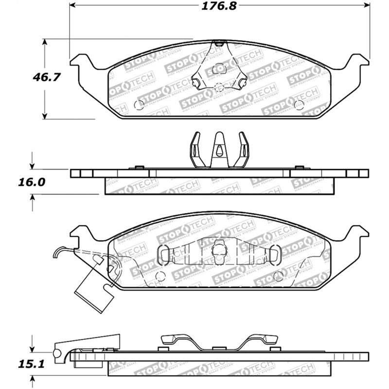 StopTech Street Brake Pads