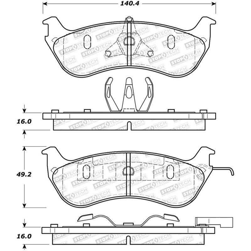 StopTech Street Brake Pads