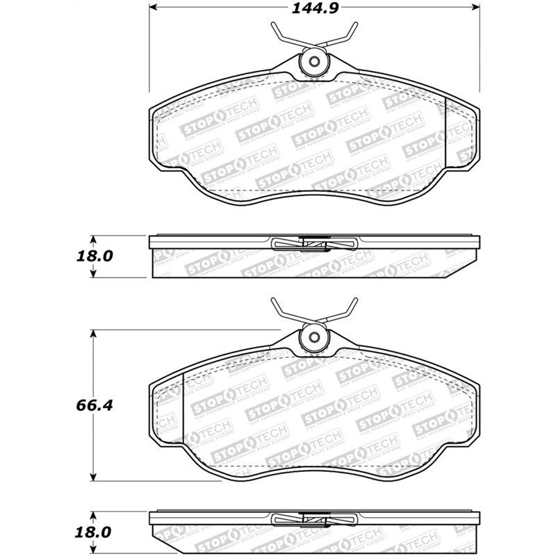 StopTech Street Brake Pads