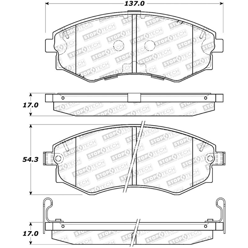 StopTech Street Brake Pads