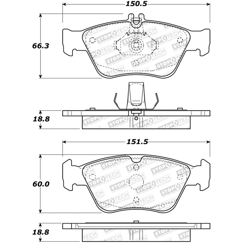 StopTech Street Brake Pads